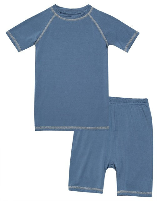 Bluestone Bamboo Stitch Short Sleeve Pajamas