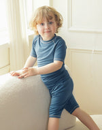 Bluestone Bamboo Stitch Short Sleeve Pajamas