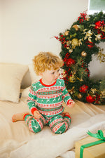 Christmas Noel Green Long Sleeve Pajama