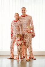 Christmas Noel Beige Long Sleeve Pajama