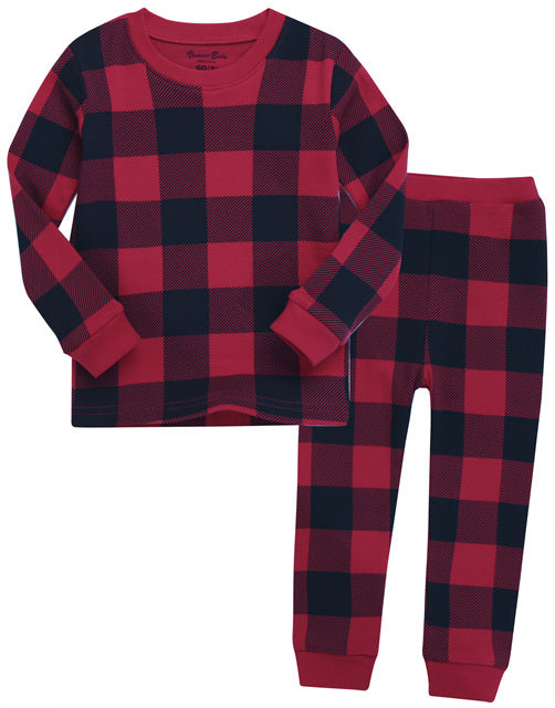 Christmas Red Black Long Sleeve Pajama