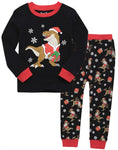 Christmas Santa Dino Long Sleeve Pajama