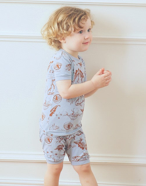 Dinosaur Museum Short Sleeve Pajamas