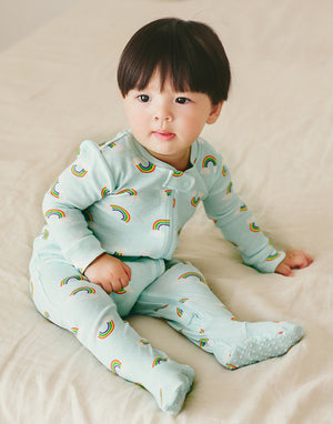 Rainbow Baby Footed Sleepers