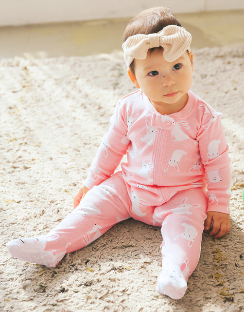 Footed sleepers hot sale baby girl