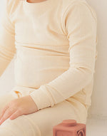 Punching Beige Long Sleeve Pajama