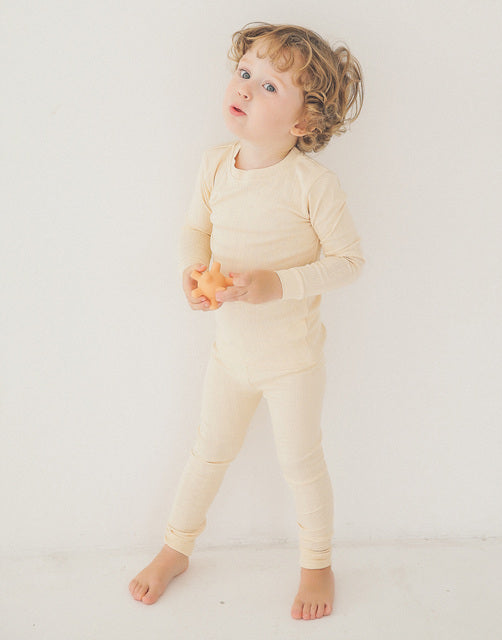 Punching Beige Long Sleeve Pajama