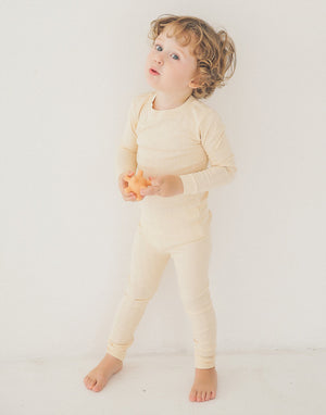 Punching Beige Long Sleeve Pajama