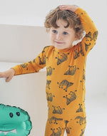 Orange Cheetah Modal Long Sleeve Pajama