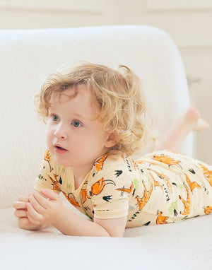 Picnic Dinosaur Short Sleeve Pajamas