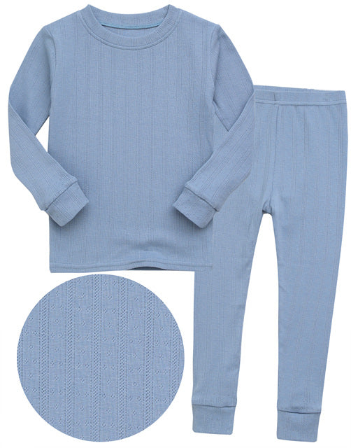 Punching Powder Blue Long Sleeve Pajama