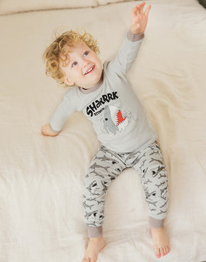 Big Shark Long Sleeve Pajama