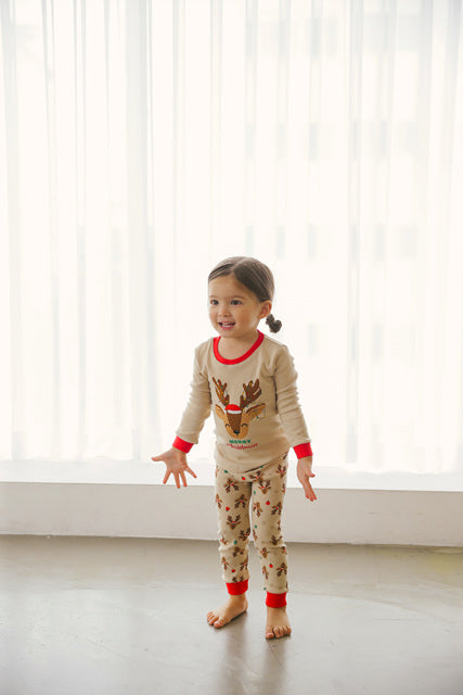 Christmas Reindeer Long Sleeve Pajama