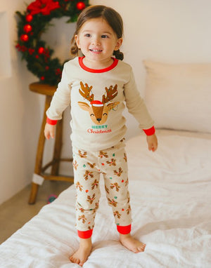 Christmas Reindeer Long Sleeve Pajama