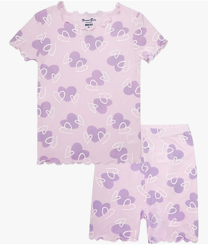 Shirring Love Full Short Sleeve Pajamas