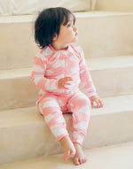 Pink Cloud Baby Footed Sleepers