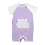 Lavender Bamboo Baby Romper