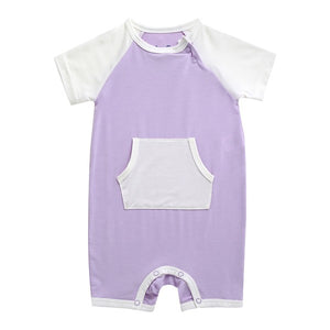 Lavender Bamboo Baby Romper