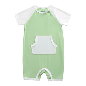 Lime Bamboo Baby Romper