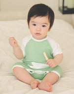 Lime Bamboo Baby Romper