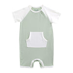 Mint Bamboo Baby Romper