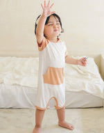 Brown Pocket Bamboo Baby Romper