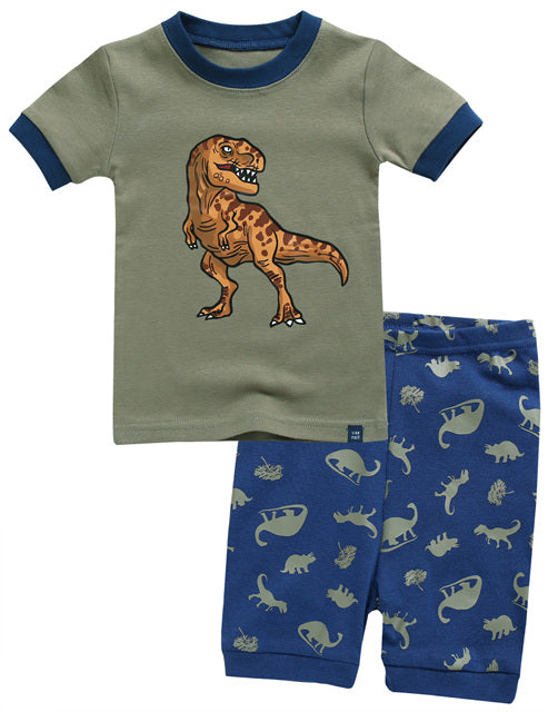 Wild Dino Short Sleeve Pajamas