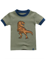 Wild Dino Short Sleeve Pajamas