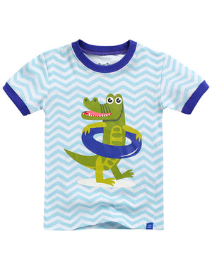 Gator Boy Short Sleeve Pajamas