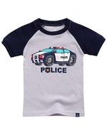 Police Car Short Sleeve Pajamas