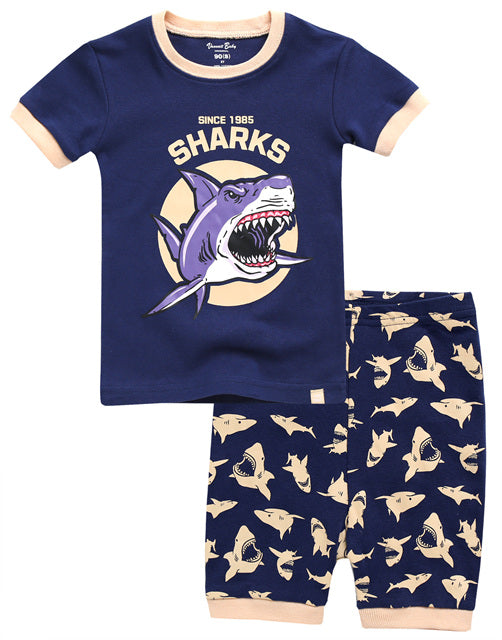 Tough Shark Short Sleeve Pajamas