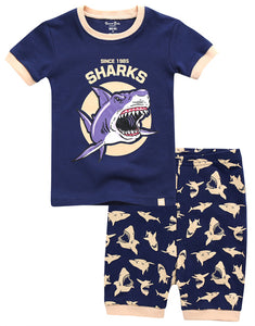 Tough Shark Short Sleeve Pajamas