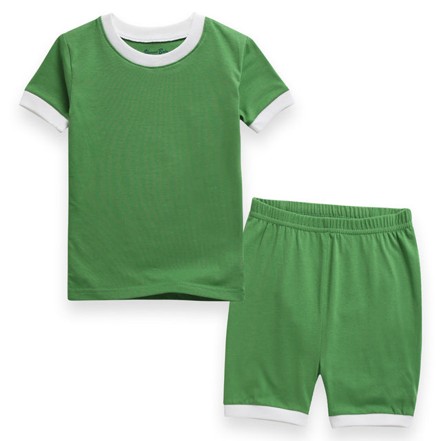 Green Macaron Short Sleeve Pajamas