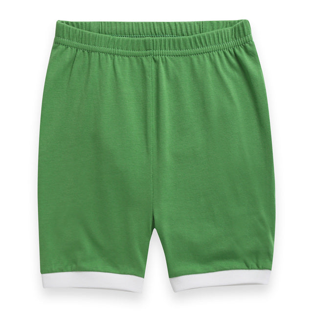Green Macaron Short Sleeve Pajamas