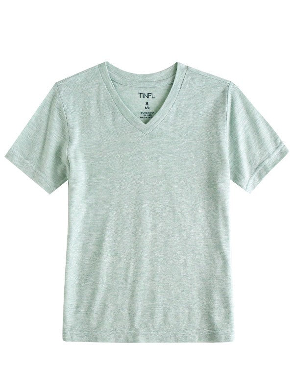 Mint Short Sleeve Vneck Tshirt - Go PJ Party