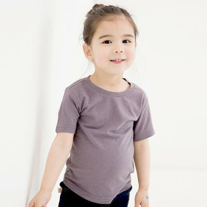 Charcoal Short Sleeve Round Neck Tshirt - Go PJ Party