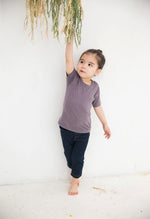 Charcoal Short Sleeve Round Neck Tshirt - Go PJ Party