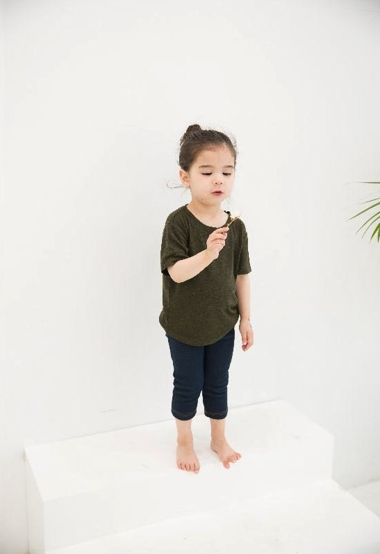 Brown Short Sleeve Round Neck Tshirt - Go PJ Party