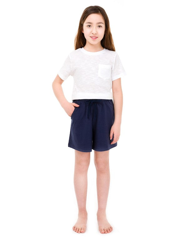 Navy Cotton Shorts - Go PJ Party