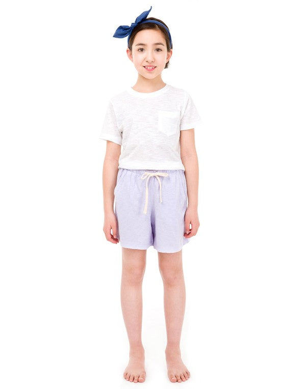 Lavender Cotton Shorts - Go PJ Party