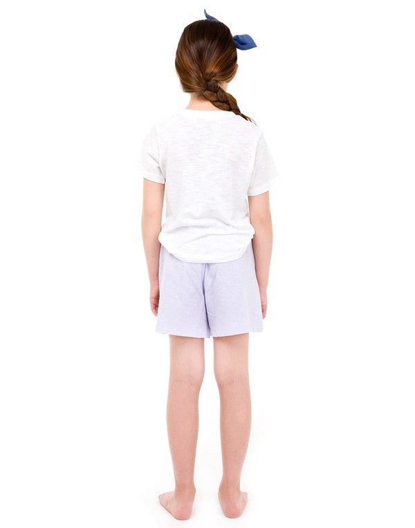 Lavender Cotton Shorts - Go PJ Party