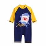 Yellow Shark Baby 3/4 Sleeve Swimsuit - Go PJ Party