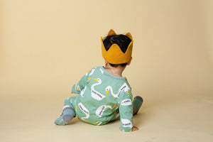 Mint Duck Baby Bodysuit - Go PJ Party