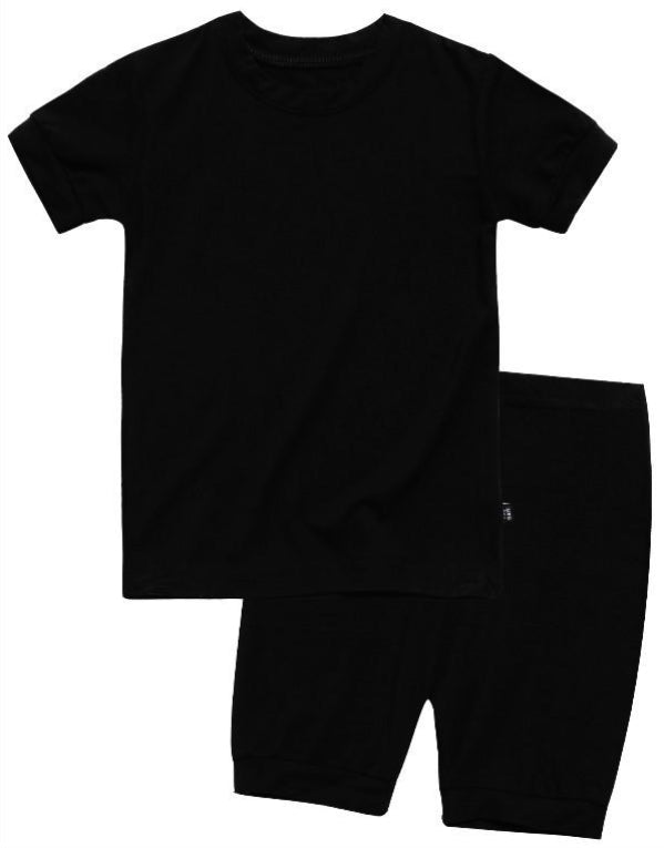 Colorful Black Short Sleeve Pajamas - Go PJ Party