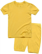 Colorful Mustard Short Sleeve Pajamas - Go PJ Party