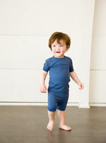 Colorful Navy Short Sleeve Pajamas - Go PJ Party