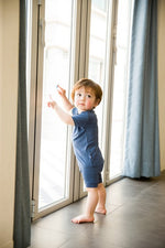 Colorful Navy Short Sleeve Pajamas - Go PJ Party