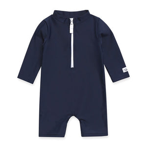 Navy UV Baby 3/4 Sleeve Swimsuit