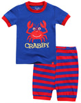 Blue Crab Short Sleeve Pajamas