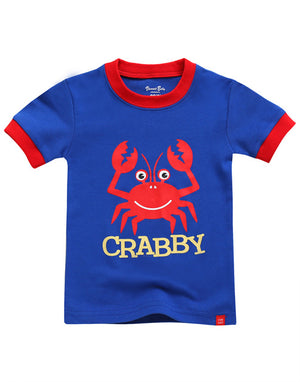 Blue Crab Short Sleeve Pajamas